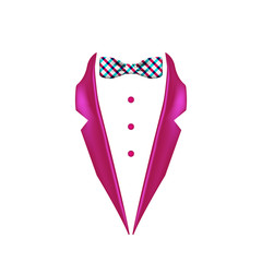 colored checkered colored bow tie tuxedo collar icon. Element of evening menswear illustration. Premium quality graphic design icon. Signs and symbols collection icon for websites