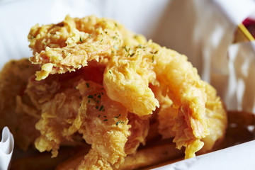 Deep fried shrimp