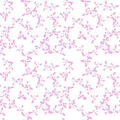 UFO military camouflage seamless pattern in white and pink colors