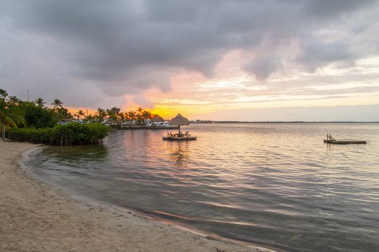 Sunset at a Resort in Key Largo, Florida