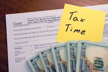 Time for Taxes Money Financial Accounting Taxation Concept