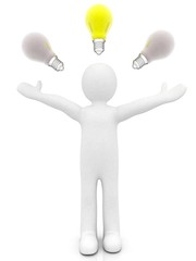 3d people concept.3-d Render  Illustration,