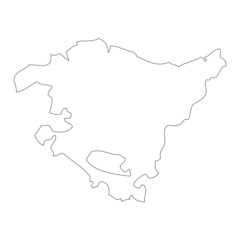Fototapeta premium Map of Basque, Spain