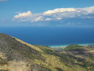 Corfu Island and Ionian sea