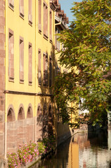 Fototapeta na wymiar The historic town of Colmar in Alsace