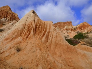 Rochers ocres de l'Algarve