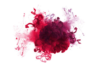 Collection of acrylic colors in water. Ink blot. Abstract background.