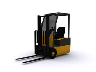 Forklifter isolated