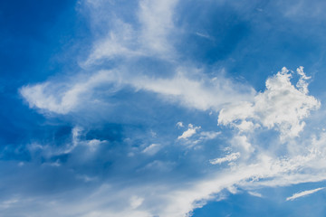 blue sky with clouds