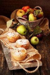 Homemade mini apple pie