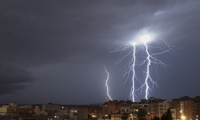 Big lightning storm at Granollers