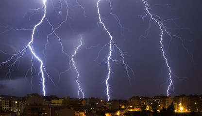 Big lightning storm at Granollers