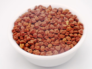 Black chana (chickpea) in Bowl,Close up of Black chana(chickpea, garbanzo bean) on Wooden background,Black chana (chickpea) in melamine bowl,Black Chick Pea or Kala Chana isolated on White Background