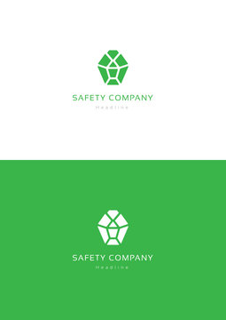 Safety company logo teamplate.