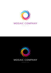 Mosaic company logo teamplate.