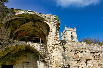 Fototapeta premium Monastery ruins beside Culross Abbey. 