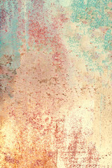 Colourful grunge background. Dust Overlay and  Distress Background with scratches. Artistic Dark messy wallpaper.