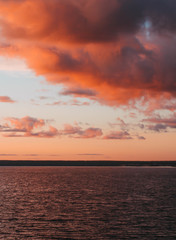 Sunset and the Volga River