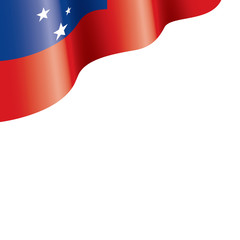 Samoa flag, vector illustration on a white background.