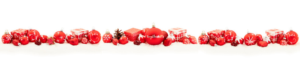 Merry Christmas Greeting Card panorama background