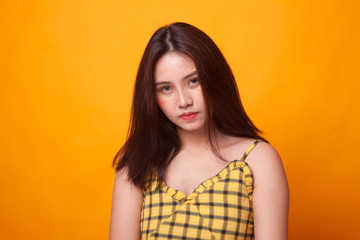 Fototapeta premium Portrait of beautiful young Asian woman.