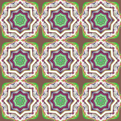 Seamless background pattern with a variety of multicolored lines.