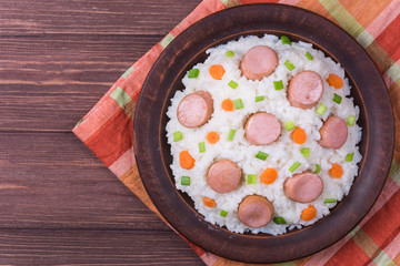 Rice with sausage