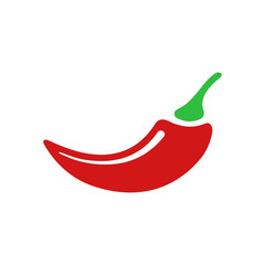 Red hot chili peppers symbol and sign illustration on white background