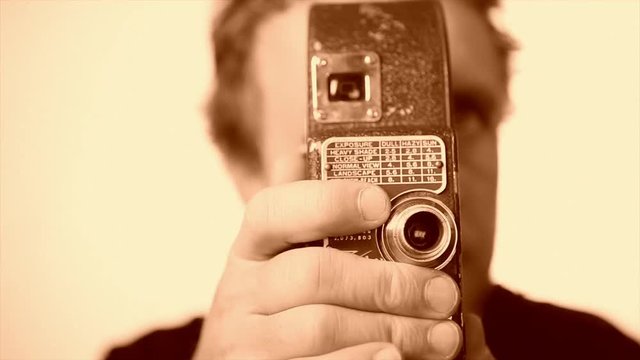 Loop of Vintage old Film camera