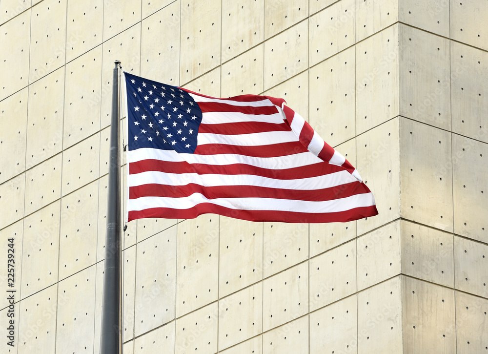 Wall mural American flag in New York, USA