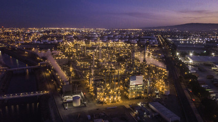 Oil Refinery from above