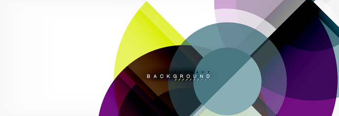 Obraz premium Vector fantastic circle modern geometric background template