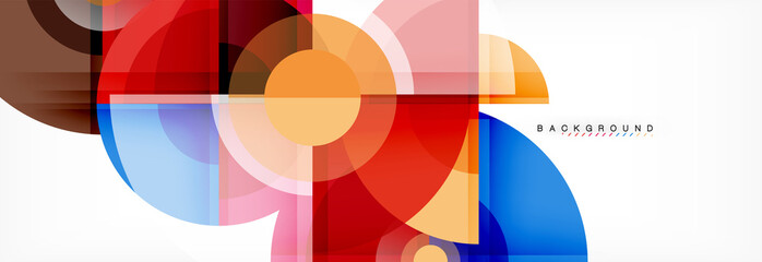 Obraz premium Abstract background bright circles geometric design