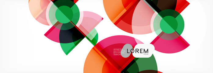 Obraz premium Vector fantastic circle modern geometric background template