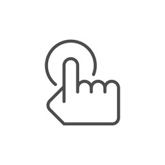 Touching line icon