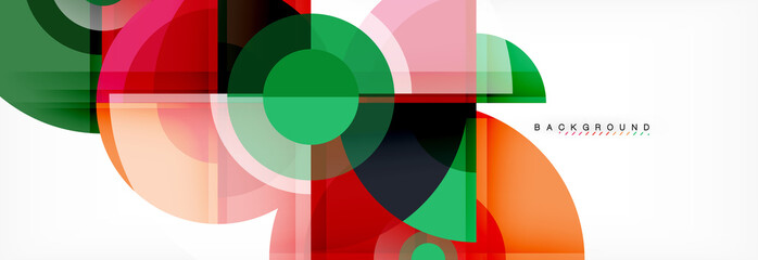 Fototapeta premium Vector fantastic circle modern geometric background template