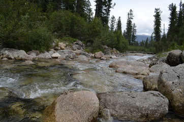 river water nature mountain landscape forest