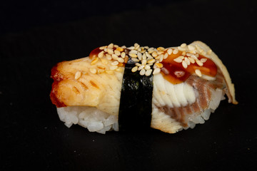 Japanese sushi with eel