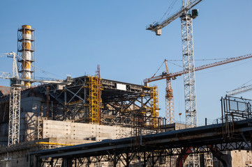 Construction of New Safe Confinement at Chernobyl