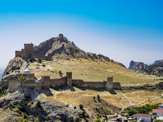 Genoese fortress in Sudak city