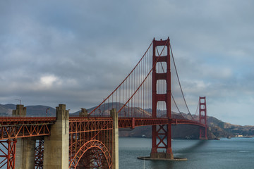 Cloudy Golden Gate Bridge