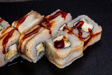Japanese roll with eel