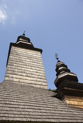 Domes of the ancient wooden church