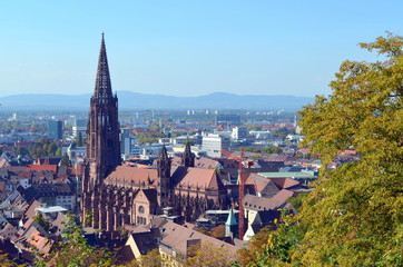 Freiburger Münster ohne Gerüst