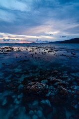 Clear water, sunset, Koh Lipe, Thailand