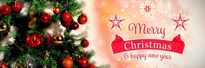 Composite image of christmas card