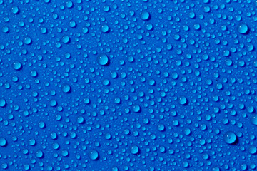 Drops of water.
