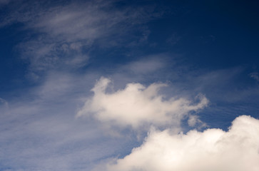 Fototapeta na wymiar Blue sky and clouds.