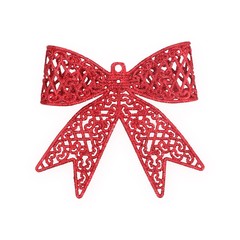 Decorative bow for creating festive collages, banners, posters isolated on white background