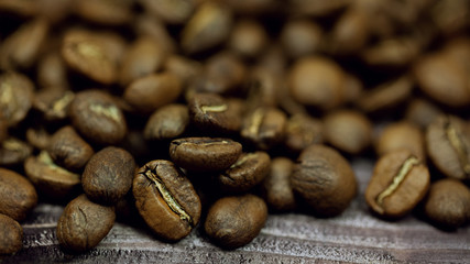 Coffee beans close-up